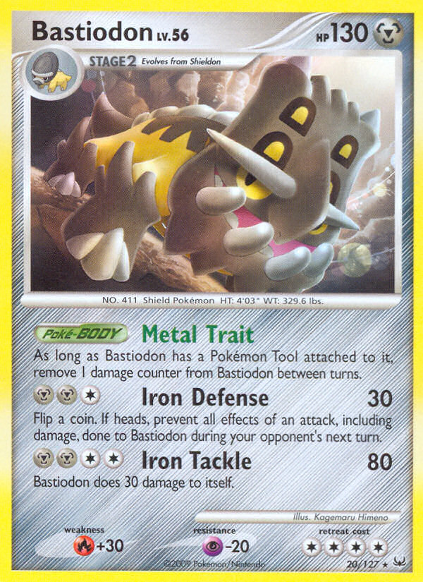 Bastiodon (20/127) [Platinum: Base Set] - Card Brawlers | Quebec | Canada | Yu-Gi-Oh!