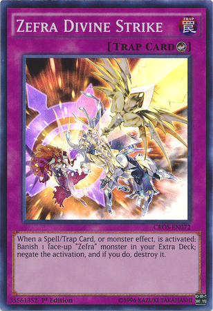 Zefra Divine Strike [CROS-EN072] Super Rare - Yu-Gi-Oh! - Card Brawlers | Quebec | Canada |