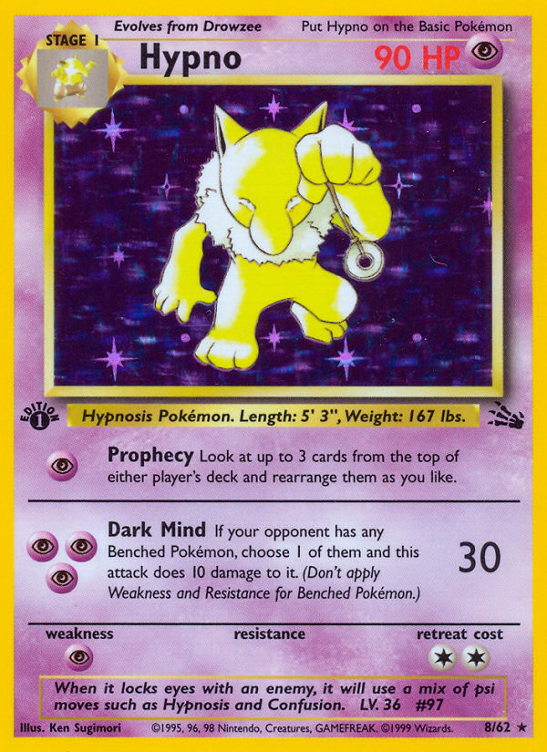 Hypno (8/62) [Fossil 1st Edition] - Card Brawlers | Quebec | Canada | Yu-Gi-Oh!