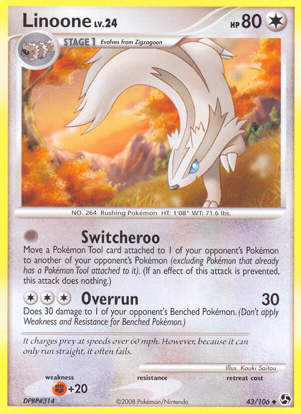 Linoone (43/106) [Diamond & Pearl: Great Encounters] - Card Brawlers | Quebec | Canada | Yu-Gi-Oh!