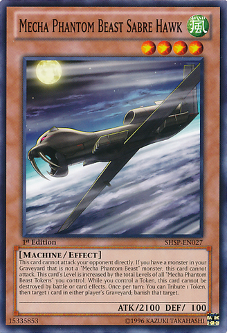 Mecha Phantom Beast Sabre Hawk [SHSP-EN027] Common - Yu-Gi-Oh! - Card Brawlers | Quebec | Canada |