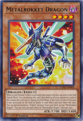 Metalrokket Dragon [EXFO-EN008] Rare - Card Brawlers | Quebec | Canada | Yu-Gi-Oh!