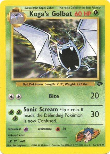 Koga's Golbat (46/132) [Gym Challenge Unlimited] - Card Brawlers | Quebec | Canada | Yu-Gi-Oh!
