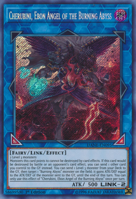 Cherubini, Ebon Angel of the Burning Abyss [DANE-EN095] Secret Rare - Card Brawlers | Quebec | Canada | Yu-Gi-Oh!