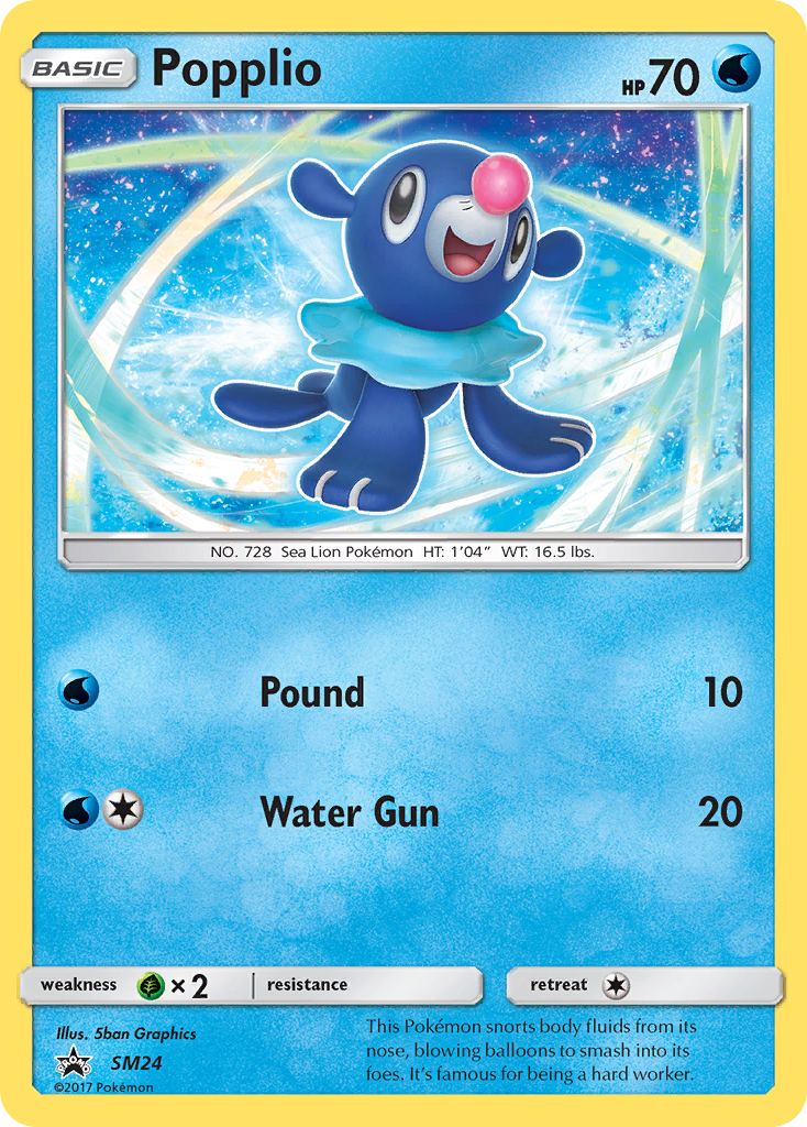 Popplio (SM24) [Sun & Moon: Black Star Promos] - Card Brawlers | Quebec | Canada | Yu-Gi-Oh!