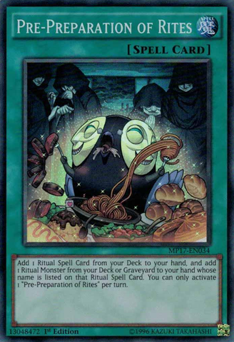 Pre-Preparation of Rites [MP17-EN034] Super Rare - Yu-Gi-Oh! - Card Brawlers | Quebec | Canada |