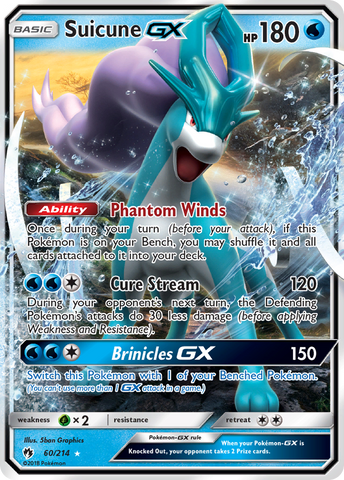 Suicune GX (60/214) [Sun & Moon: Lost Thunder] - Card Brawlers | Quebec | Canada | Yu-Gi-Oh!