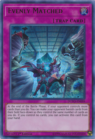 Evenly Matched [DUPO-EN099] Ultra Rare - Card Brawlers | Quebec | Canada | Yu-Gi-Oh!