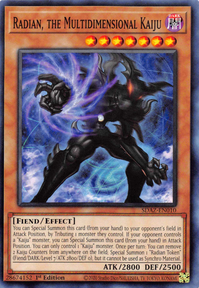 Radian, the Multidimensional Kaiju [SDAZ-EN010] Common - Card Brawlers | Quebec | Canada | Yu-Gi-Oh!