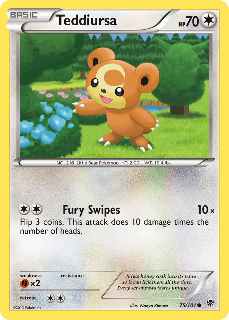 Teddiursa (75/101) [Black & White: Plasma Blast] - Card Brawlers | Quebec | Canada | Yu-Gi-Oh!