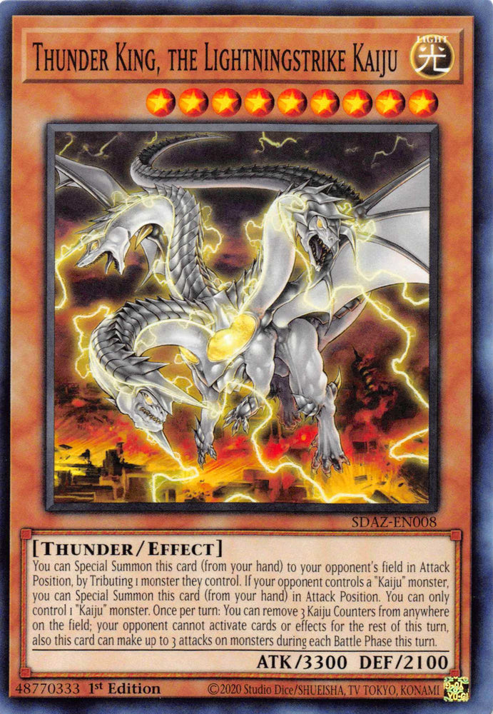 Thunder King, the Lightningstrike Kaiju [SDAZ-EN008] Common - Card Brawlers | Quebec | Canada | Yu-Gi-Oh!