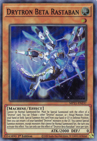 Drytron Beta Rastaban [MP21-EN237] Super Rare - Card Brawlers | Quebec | Canada | Yu-Gi-Oh!