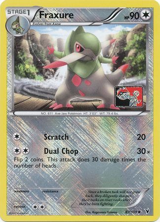 Fraxure (87/101) (League Promo) [Black & White: Noble Victories] - Card Brawlers | Quebec | Canada | Yu-Gi-Oh!