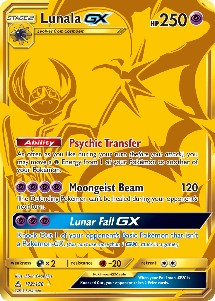 Lunala GX (172/156) [Sun & Moon: Ultra Prism] - Card Brawlers | Quebec | Canada | Yu-Gi-Oh!