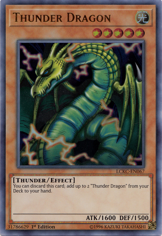 Thunder Dragon [LCKC-EN067] Ultra Rare - Card Brawlers | Quebec | Canada | Yu-Gi-Oh!