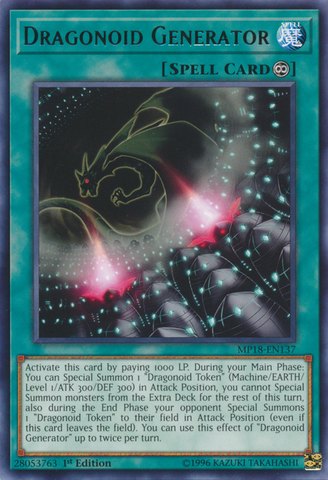 Dragonoid Generator [MP18-EN137] Rare - Card Brawlers | Quebec | Canada | Yu-Gi-Oh!