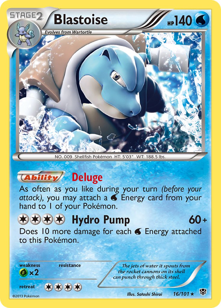 Blastoise (16/101) (Cosmos Holo) (Blister Exclusive) [Black & White: Plasma Blast] - Card Brawlers | Quebec | Canada | Yu-Gi-Oh!