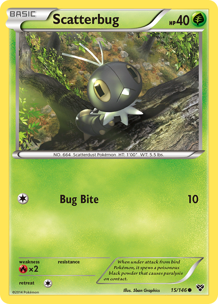 Scatterbug (15/146) [XY: Base Set] - Card Brawlers | Quebec | Canada | Yu-Gi-Oh!