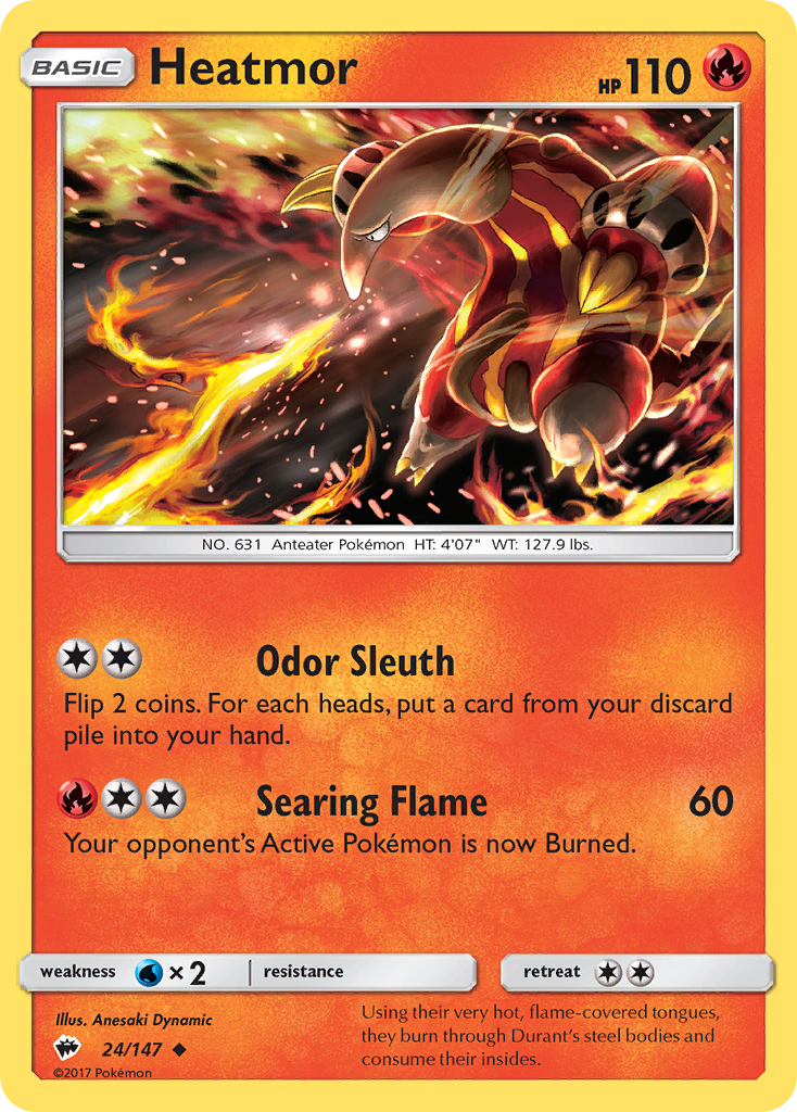 Heatmor (24/147) [Sun & Moon: Burning Shadows] - Card Brawlers | Quebec | Canada | Yu-Gi-Oh!