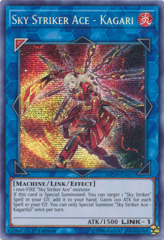 Sky Striker Ace - Kagari [MP19-EN257] Prismatic Secret Rare - Card Brawlers | Quebec | Canada | Yu-Gi-Oh!