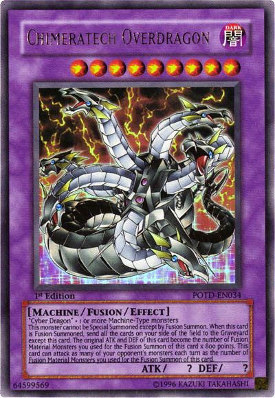 Chimeratech Overdragon [POTD-EN034] Ultra Rare - Card Brawlers | Quebec | Canada | Yu-Gi-Oh!