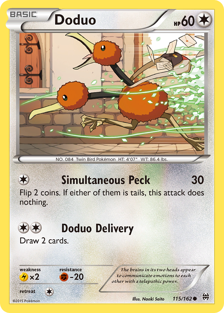 Doduo (115/162) [XY: BREAKthrough] - Card Brawlers | Quebec | Canada | Yu-Gi-Oh!