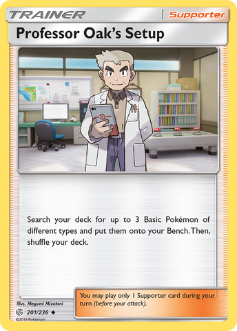 Professor Oak's Setup (201/236) [Sun & Moon: Cosmic Eclipse] - Card Brawlers | Quebec | Canada | Yu-Gi-Oh!