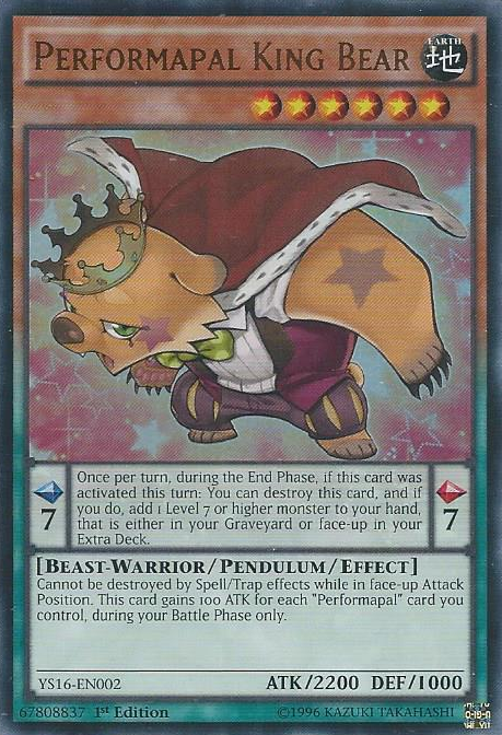 Performapal King Bear [YS16-EN002] Ultra Rare - Yu-Gi-Oh! - Card Brawlers | Quebec | Canada |