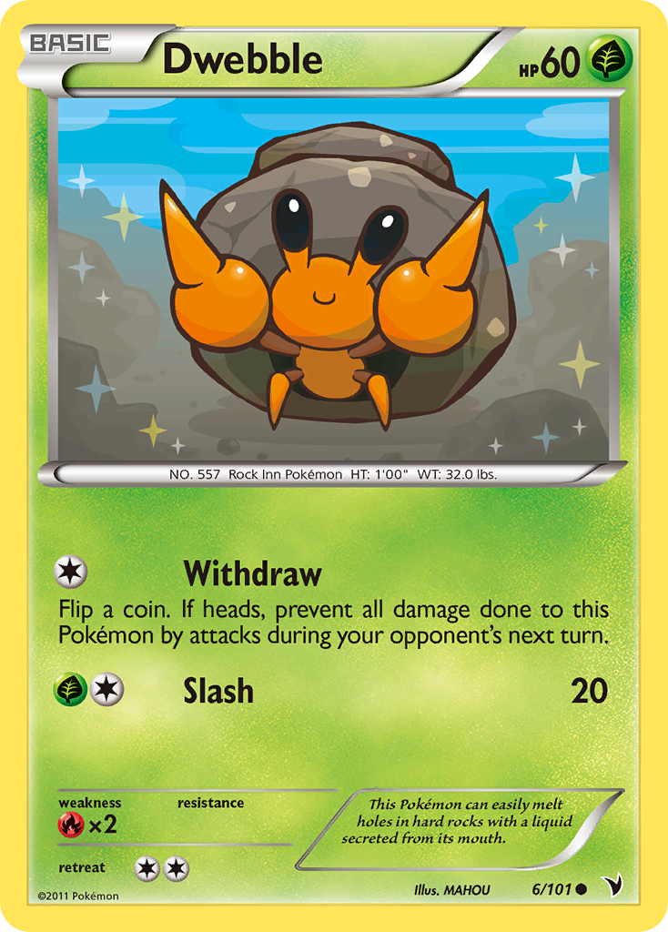 Dwebble (6/101) [Black & White: Noble Victories] - Card Brawlers | Quebec | Canada | Yu-Gi-Oh!