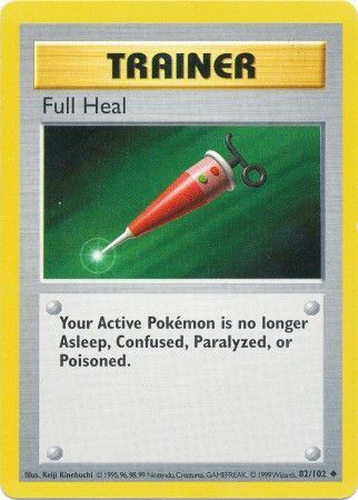 Full Heal (82/102) [Base Set Shadowless Unlimited] - Card Brawlers | Quebec | Canada | Yu-Gi-Oh!