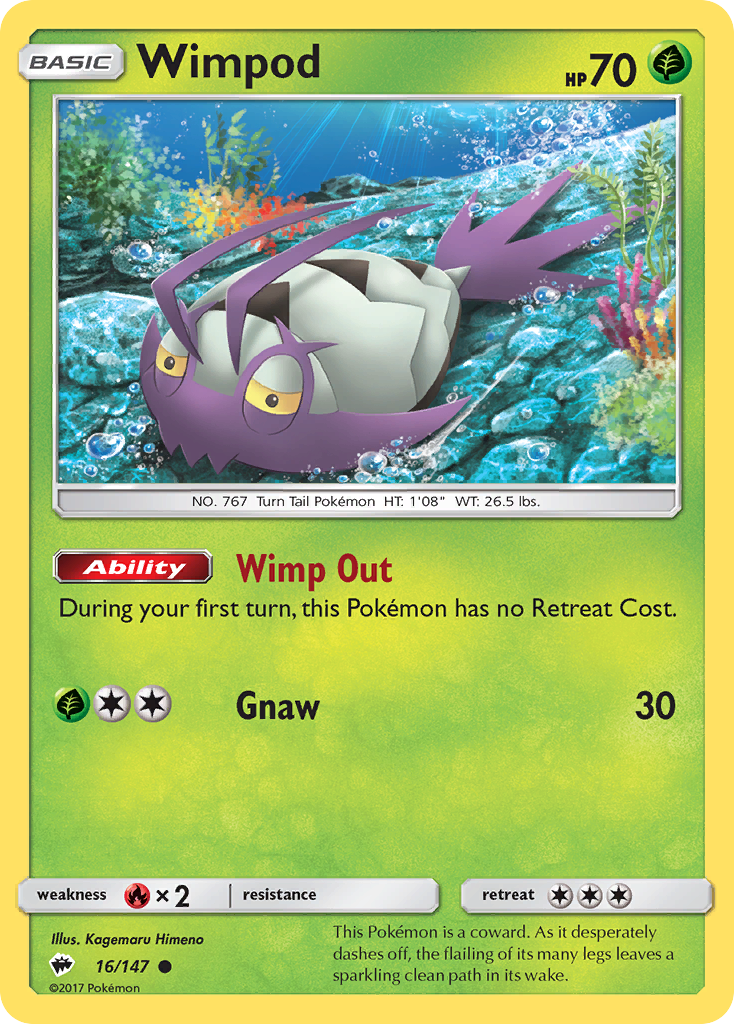Wimpod (16/147) [Sun & Moon: Burning Shadows] - Card Brawlers | Quebec | Canada | Yu-Gi-Oh!