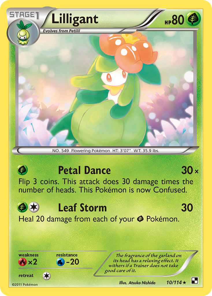 Lilligant (10/114) [Black & White: Base Set] - Card Brawlers | Quebec | Canada | Yu-Gi-Oh!