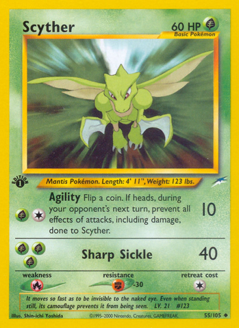 Scyther (55/105) [Neo Destiny 1st Edition] - Card Brawlers | Quebec | Canada | Yu-Gi-Oh!