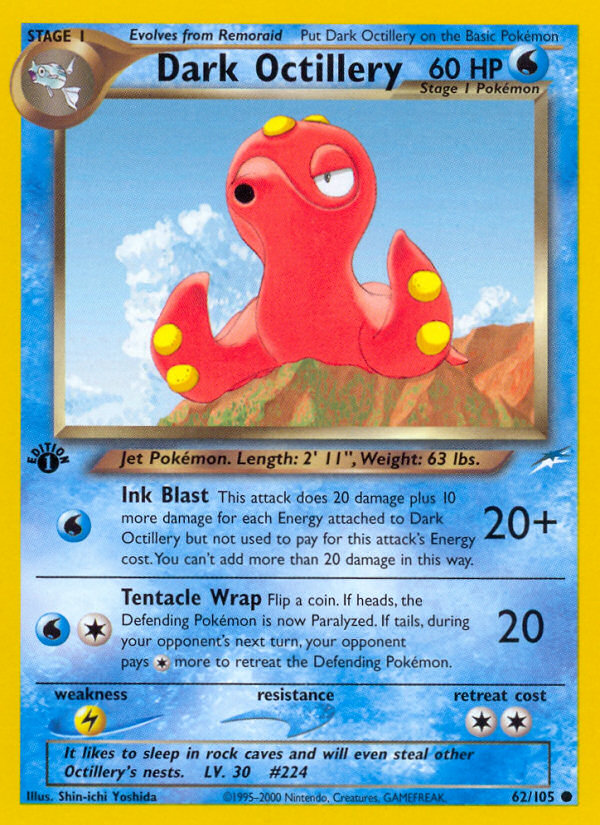 Dark Octillery (62/105) [Neo Destiny 1st Edition] - Card Brawlers | Quebec | Canada | Yu-Gi-Oh!