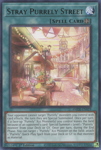 Stray Purrely Street [AMDE-EN019] Rare - Card Brawlers | Quebec | Canada | Yu-Gi-Oh!