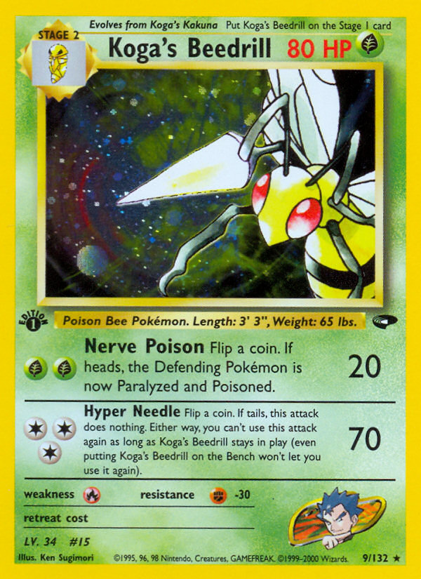 Koga's Beedrill (9/132) [Gym Challenge 1st Edition] - Card Brawlers | Quebec | Canada | Yu-Gi-Oh!