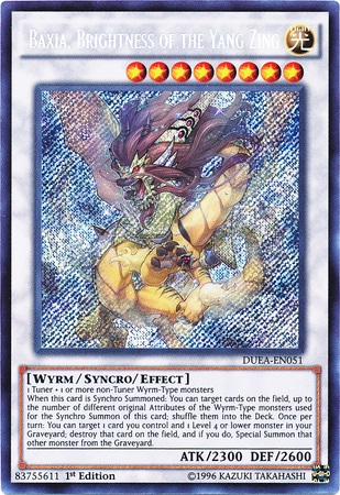 Baxia, Brightness of the Yang Zing [DUEA-EN051] Secret Rare - Yu-Gi-Oh! - Card Brawlers | Quebec | Canada |