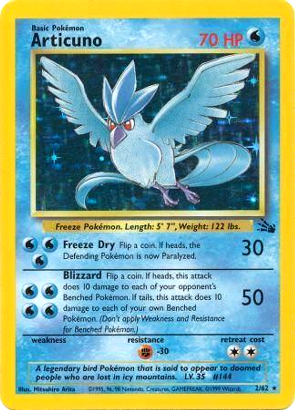 Articuno (2/62) [Fossil Unlimited] - Card Brawlers | Quebec | Canada | Yu-Gi-Oh!