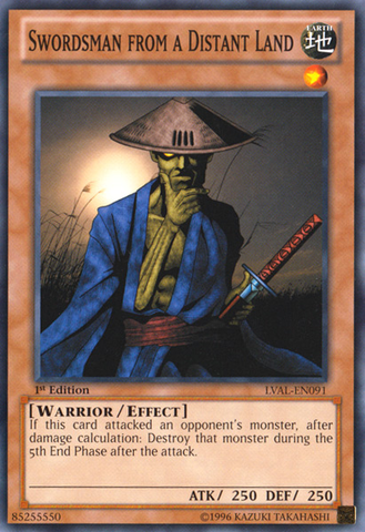 Swordsman from a Distant Land [LVAL-EN091] Common - Yu-Gi-Oh! - Card Brawlers | Quebec | Canada |