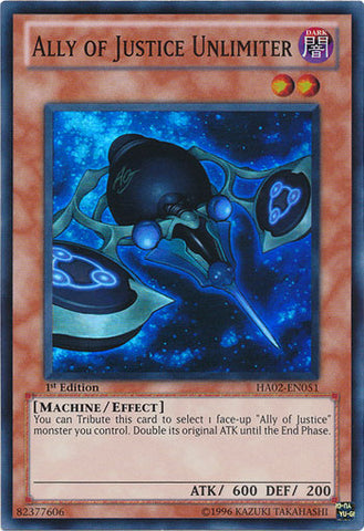 Ally of Justice Unlimiter [HA02-EN051] Super Rare - Card Brawlers | Quebec | Canada | Yu-Gi-Oh!