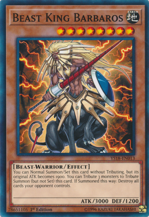 Beast King Barbaros [YS18-EN013] Common - Card Brawlers | Quebec | Canada | Yu-Gi-Oh!