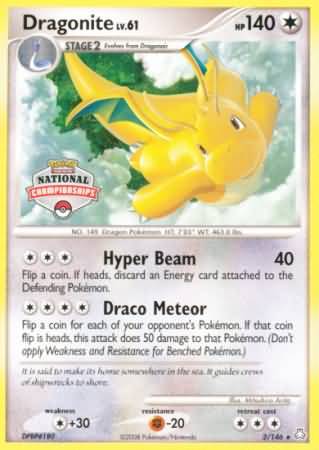 Dragonite (2/146) (National Championship) [Diamond & Pearl: Legends Awakened] - Card Brawlers | Quebec | Canada | Yu-Gi-Oh!