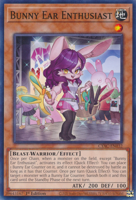 Bunny Ear Enthusiast [CYAC-EN032] Common - Card Brawlers | Quebec | Canada | Yu-Gi-Oh!