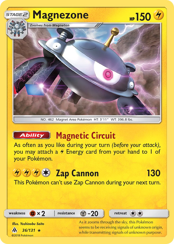 Magnezone (36/131) (Prerelease Kit Exclusive) (Theme Deck Exclusive) [Sun & Moon: Forbidden Light] - Card Brawlers | Quebec | Canada | Yu-Gi-Oh!
