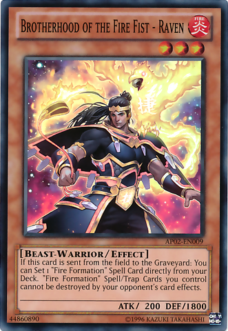 Brotherhood of the Fire Fist - Raven [AP02-EN009] Super Rare - Yu-Gi-Oh! - Card Brawlers | Quebec | Canada |