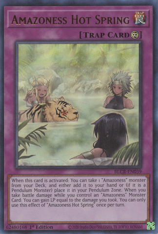 Amazoness Hot Spring [BLCR-EN039] Ultra Rare - Card Brawlers | Quebec | Canada | Yu-Gi-Oh!