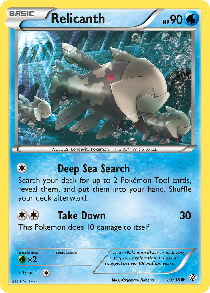 Relicanth (23/98) [XY: Ancient Origins] - Card Brawlers | Quebec | Canada | Yu-Gi-Oh!