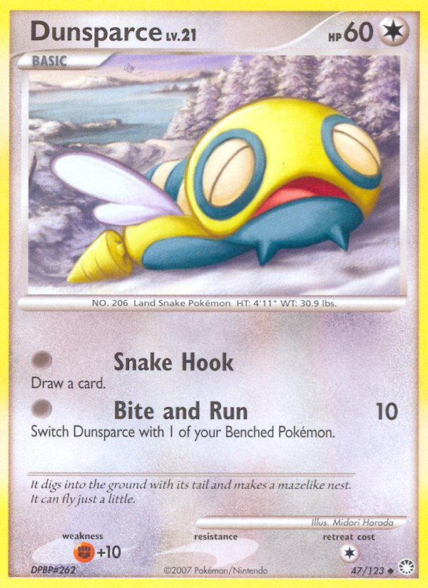 Dunsparce (47/123) [Diamond & Pearl: Mysterious Treasures] - Card Brawlers | Quebec | Canada | Yu-Gi-Oh!