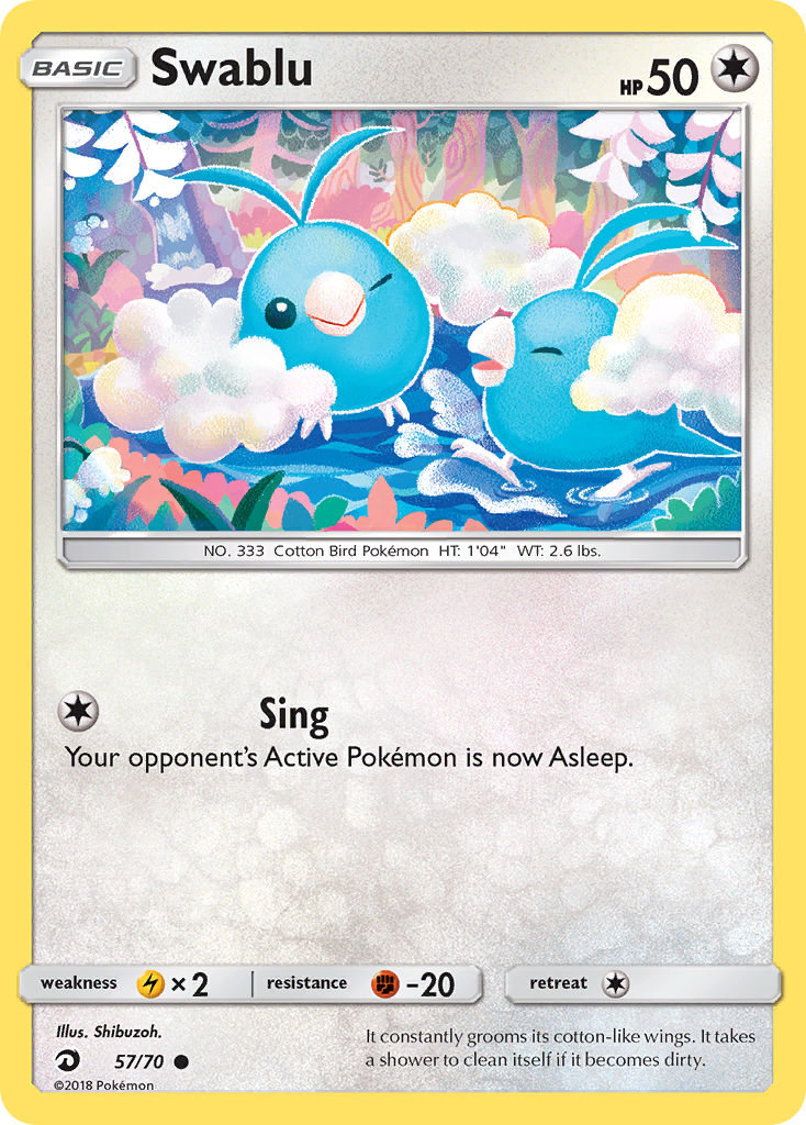Swablu (57/70) [Sun & Moon: Dragon Majesty] - Card Brawlers | Quebec | Canada | Yu-Gi-Oh!