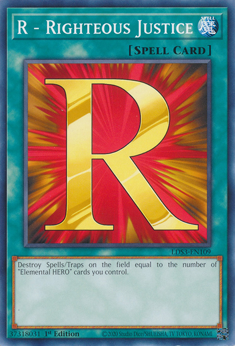 R - Righteous Justice [LDS3-EN109] Common - Card Brawlers | Quebec | Canada | Yu-Gi-Oh!